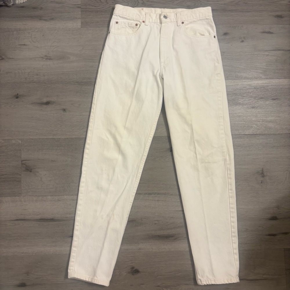 Vtg 90s Levis 550 Jeans Size 31 White